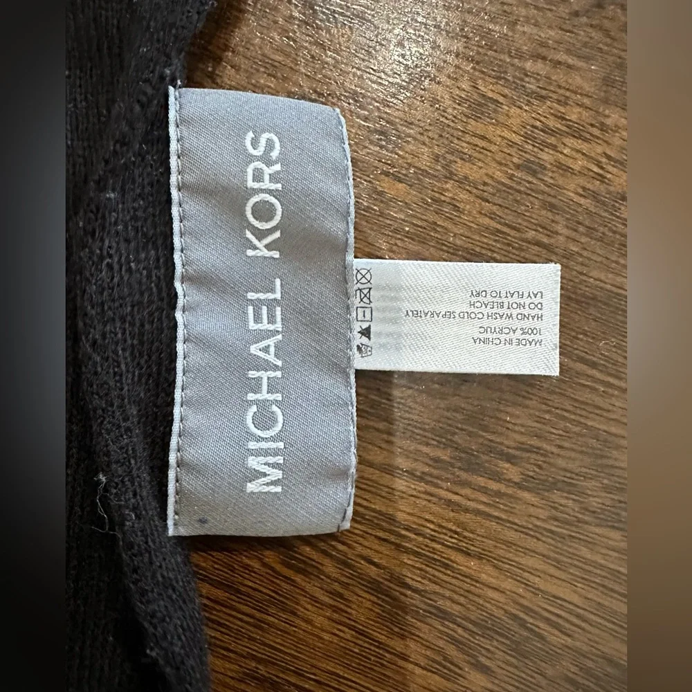 Michael Kors Black Pattern Scarf